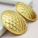 Round Shaped Clip Earrings for Women - Modern Stud Earrings for Halloween Xmas