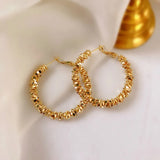Hyperbole Big Circle Earrings S925 Needles Clip On Earrings