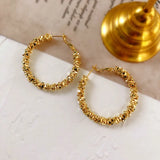 Hyperbole Big Circle Earrings S925 Needles Clip On Earrings