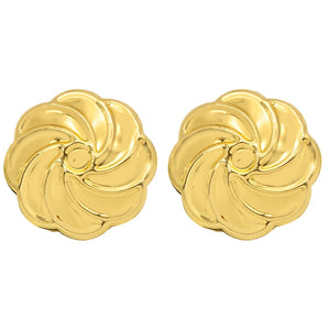 Windmill Stud Earrings 24K Plated Copper Bridal Jewelry Gift