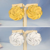 Windmill Stud Earrings 24K Plated Copper Bridal Jewelry Gift
