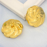 Windmill Stud Earrings 24K Plated Copper Bridal Jewelry Gift