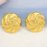 Windmill Stud Earrings 24K Plated Copper Bridal Jewelry Gift