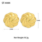 Windmill Stud Earrings 24K Plated Copper Bridal Jewelry Gift