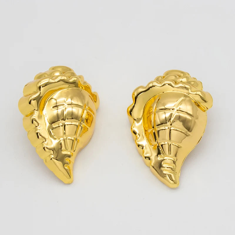 Golden Carrot Pattern Clip Earrings Women's Stud Earrings