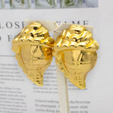 Golden Carrot Pattern Clip Earrings Women's Stud Earrings