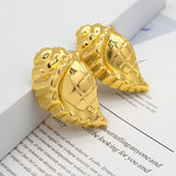 Golden Carrot Pattern Clip Earrings Women's Stud Earrings