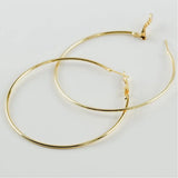 Metal Ring Earrings - Clip On Style