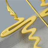 925 Silver Clip On Long Earrings, No Piercing, Dangling Style