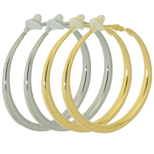 Circle Clip-On Earrings for Women Non-Pierced Girls Jewelry