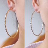 Big Circle Silver Plating Earrings for Women