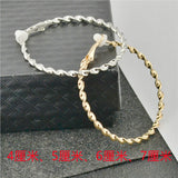 Big Circle Silver Plating Earrings for Women