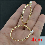 Big Circle Silver Plating Earrings for Women