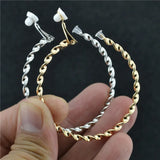 Big Circle Silver Plating Earrings for Women