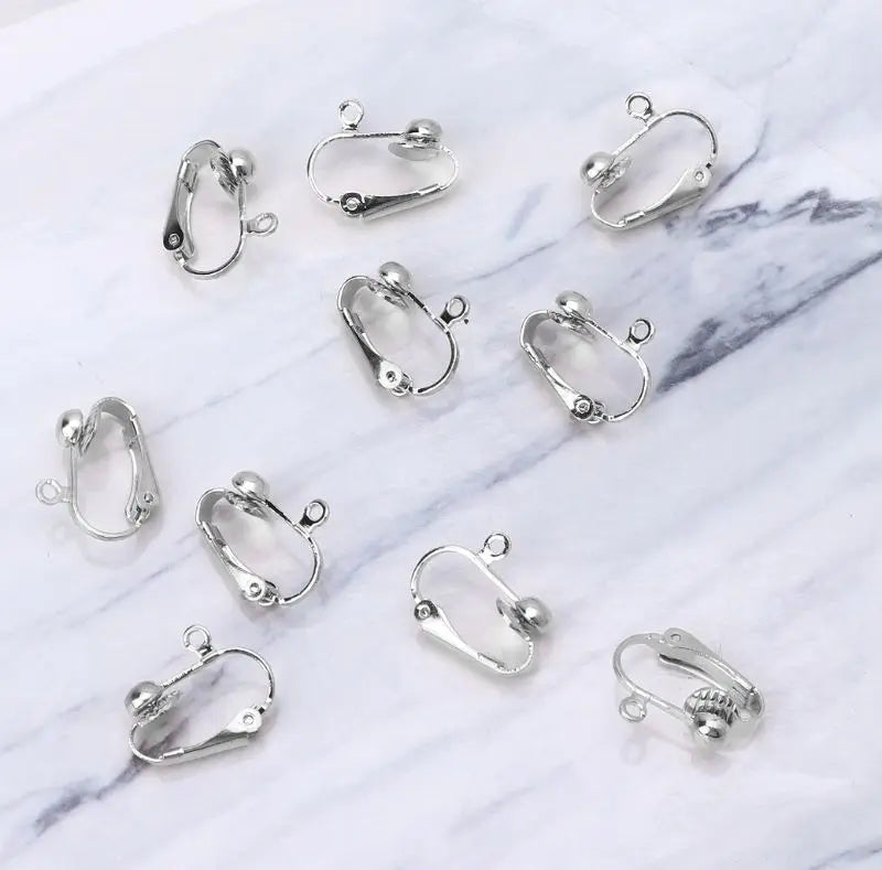 Clip-on Earring Converter with Comfort Pads for DIY Earring