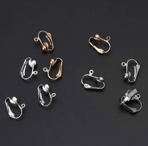 Clip-on Earring Converter with Comfort Pads for DIY Earring
