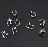 Clip-on Earring Converter with Comfort Pads for DIY Earring