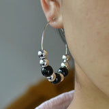 Clip on Ear Earrings Multicolor Beaded Ladies Earring