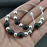 Clip on Ear Earrings Multicolor Beaded Ladies Earring