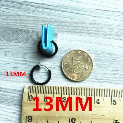 Round Clip On Ear Earrings Non-Piercing Jewelry for Women Men Sister