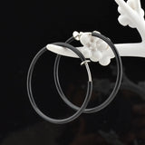 Round Clip On Ear Earrings Non-Piercing Jewelry for Women Men Sister