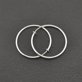 Round Clip On Ear Earrings Non-Piercing Jewelry for Women Men Sister