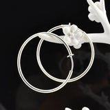 Round Clip On Ear Earrings Non-Piercing Jewelry for Women Men Sister