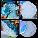 Clock Mold Crystal Liquid Silicone Epoxy Jewelry Resin Mold