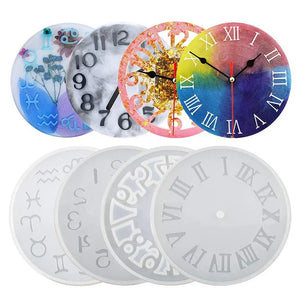 Clock Mold Crystal Liquid Silicone Epoxy Jewelry Resin Mold