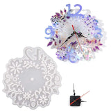 Flower Clock Resin Mold DIY Clock Movement Accessories