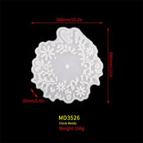 Flower Clock Resin Mold DIY Clock Movement Accessories