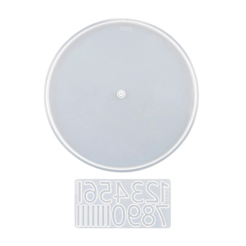 Large Number Clock Silicone Mold Epoxy Clock for Resin