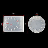 Clock Resin Molds Round/Square Silicone Epoxy Molds for Resin DIY Jewelry