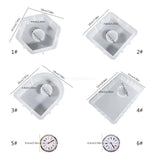 Clock Silicone Epoxy Mold Resin Casting Mold for Flowers Home Decor
