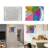 Clock Silicone Mold DIY Square Round Clock Watch Mold Wall Hanging