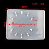 Clock Silicone Mold DIY Square Round Clock Watch Mold Wall Hanging