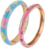 Cloisonne Bangle Set Enamel Women's Bracelet Jewelry Gift