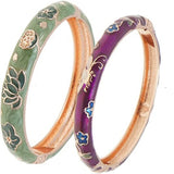 Cloisonne Bangle Set Enamel Women's Bracelet Jewelry Gift