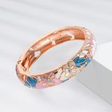 Cloisonne Bangles Butterfly Bangle Set Women Bracelet