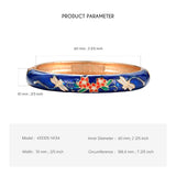 Cloisonne Bracelet Enamel Jewelry Flower Women's Hand Bracelet Bangle