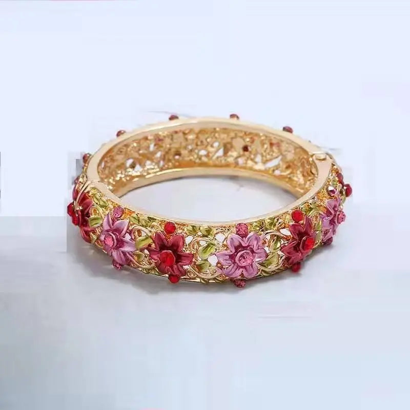 Cloisonne Bracelet Hand Painted Travel Souvenir