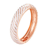 Striped Cloisonne Bracelet Enamel Bangle for Women