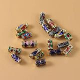 Cloisonne Brass Gold-Plated Bucket Beads for Jewelry Making