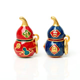 Cloisonne Enamel Gourd Pendants for Jewelry Making