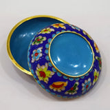 Cloisonne Jewelry Box 4 Inch Powder Box Beijing Crafts