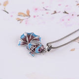 Cloisonne Pendant Female S925 Sterling Silver Retro Chinese Temperament