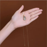 Cloisonne Phoenix Hotian Jade Pendant Silver Plated Jade Necklace