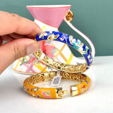 Cloisonne Bracelet 18KGP Retro National Wind Jewelry