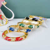 National Wind Cloisonne Bracelet 18KGP Jewelry 1PCS