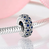 925 Silver Zircon Spacer Bead Set for DIY Jewelry